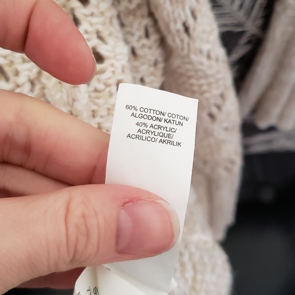 EUC Lucky Brand cream cardigan sz medium- #010 - Picture 5 of 8